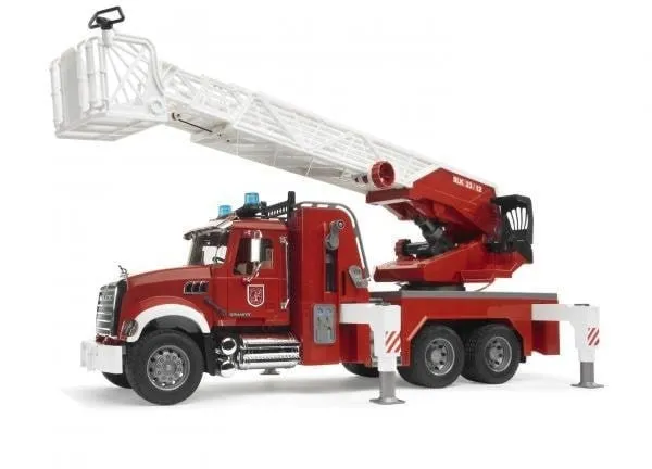 Bruder MACK Granite Fire engine with slewing ladder and water pump